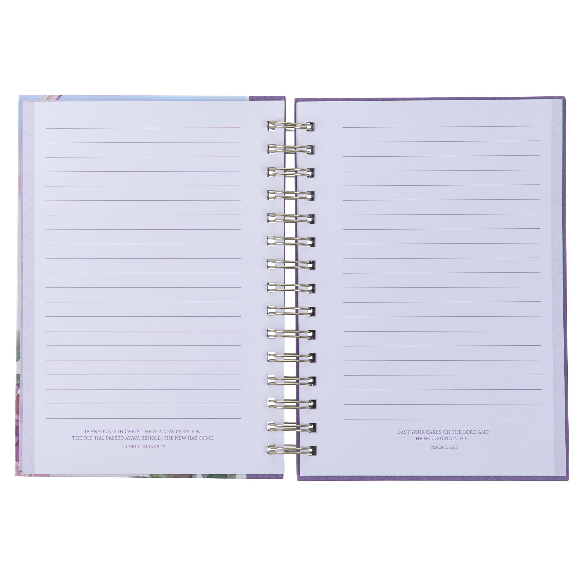 Strength and Dignity Purple Hummingbird Large Wirebound Journal  - Proverbs 31:25