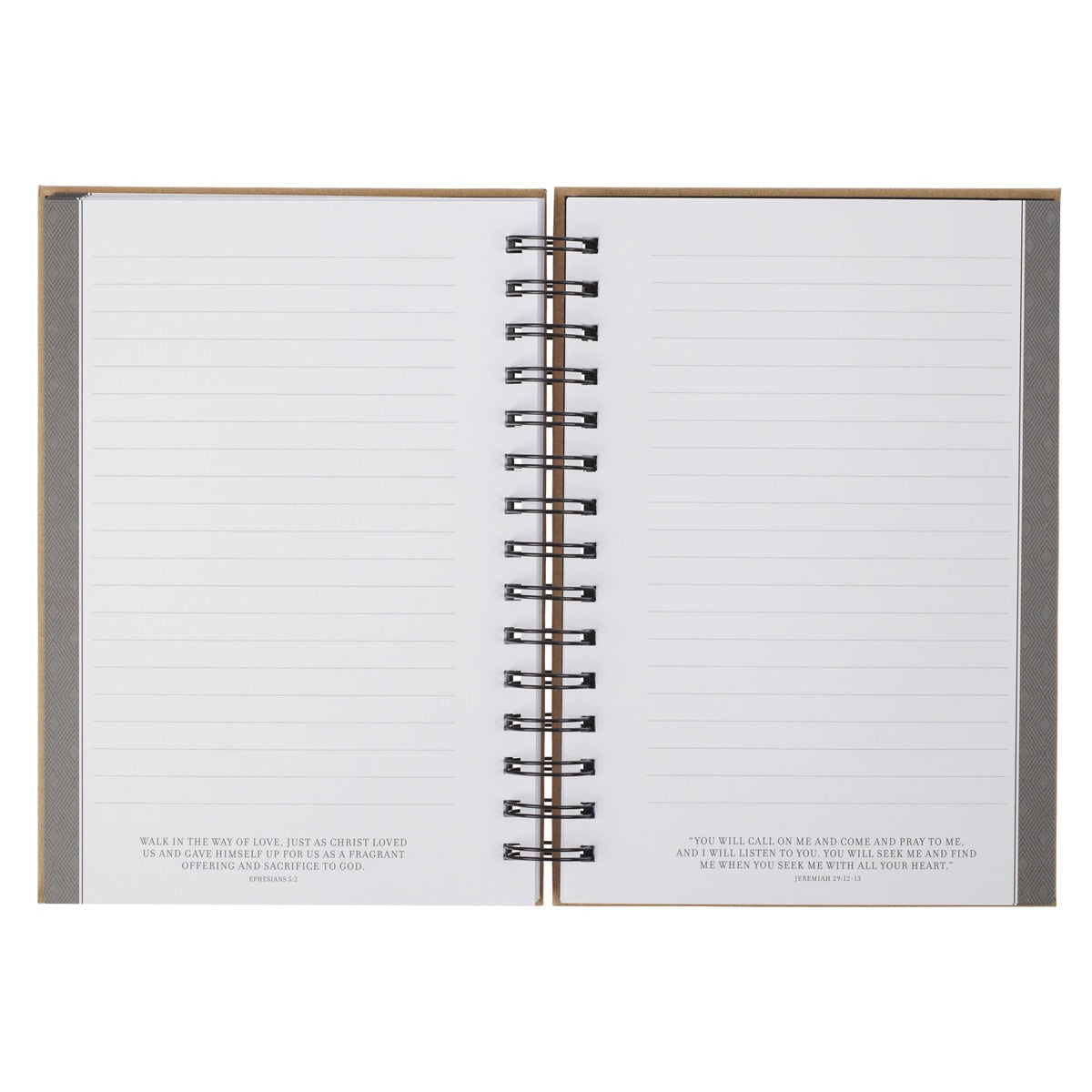 Trust in the Lord Cork-brown Large Wirebound Journal - Proverbs 3:5