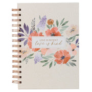 Love is Kind Coral Poppy Wirebound Journal