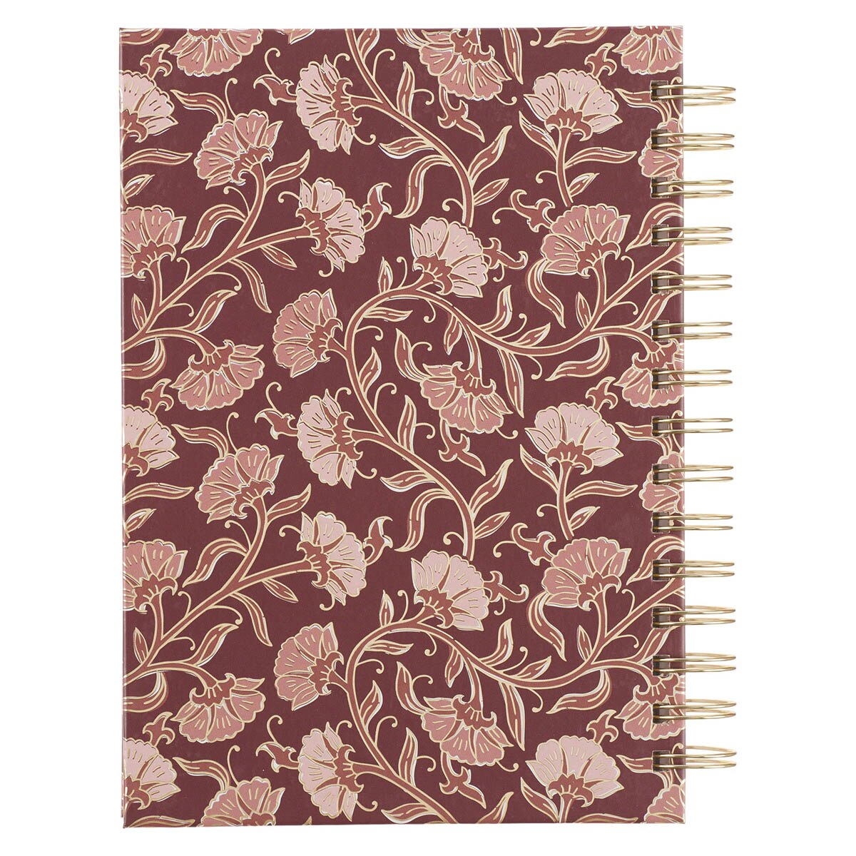 Things Are Possible Burgundy Blush Spiral Journal - Matthew 19:26