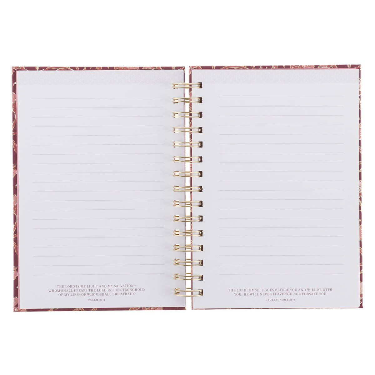 Things Are Possible Burgundy Blush Spiral Journal - Matthew 19:26