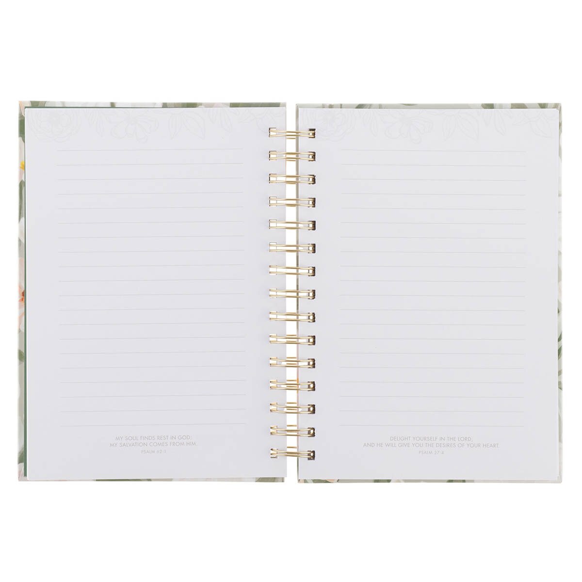 He Restores My Soul Green Garden Spiral Journal - Psalm 23:3