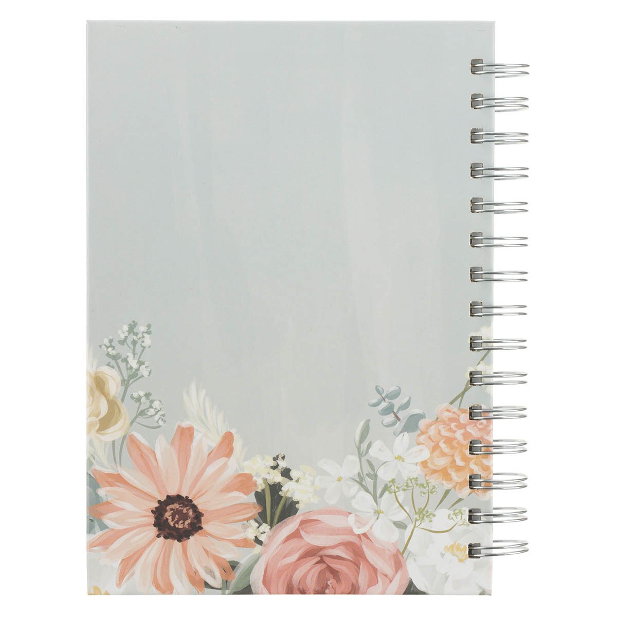 Power, Love, and a Sound Mind Mint Floral Spiral Journal – 2 Timothy 1:7