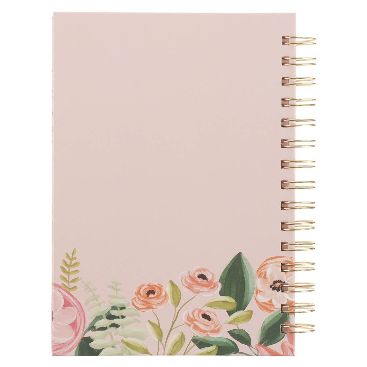 Even So It Is Well With My Soul Pink Floral Spiral Journal
