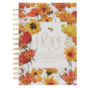 Hope Autumn Garden Spiral Journal - Romans 15:13