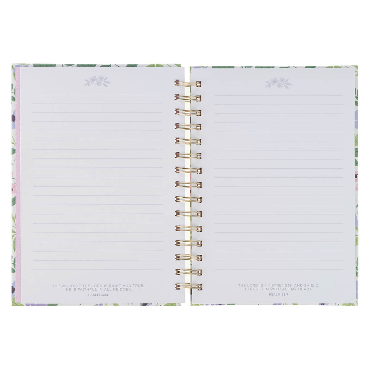 Faithful Promise Lavender Garden Spiral Journal - Heb 10:23
