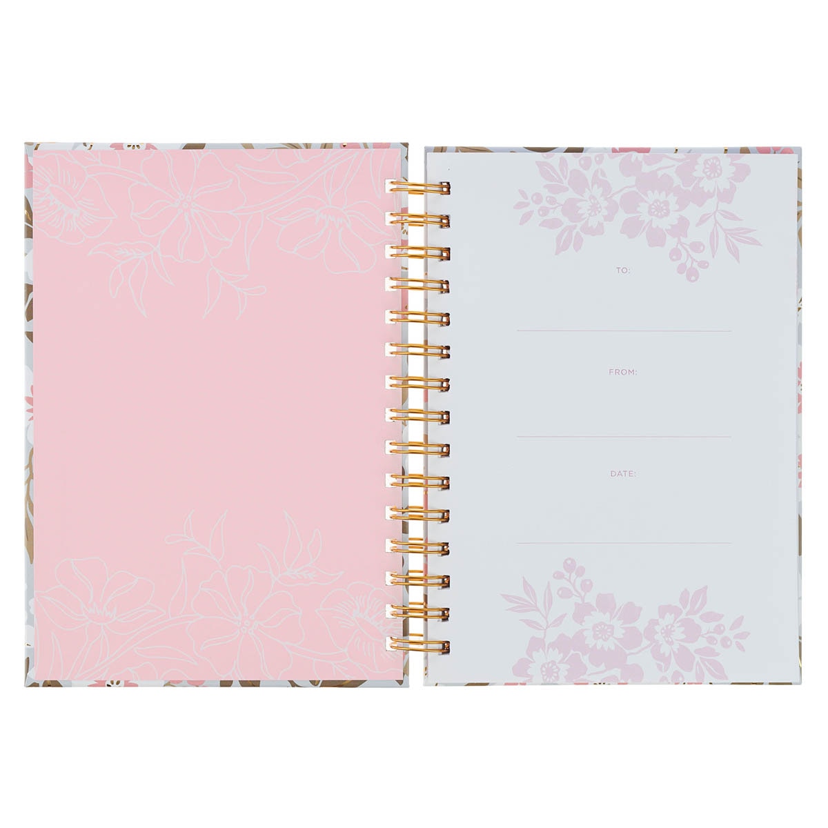 Things Are Possible White Poppy Spiral Journal - Matthew 19:26