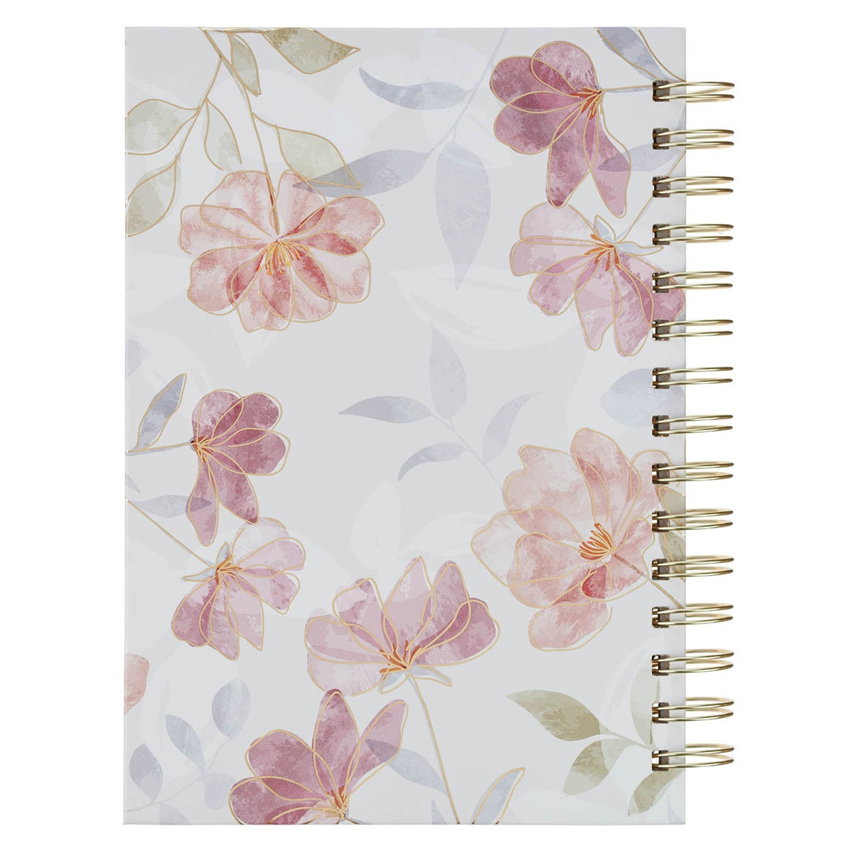 Walk by Faith Pink Cosmos Spiral Journal - 2 Corinthians 5:7