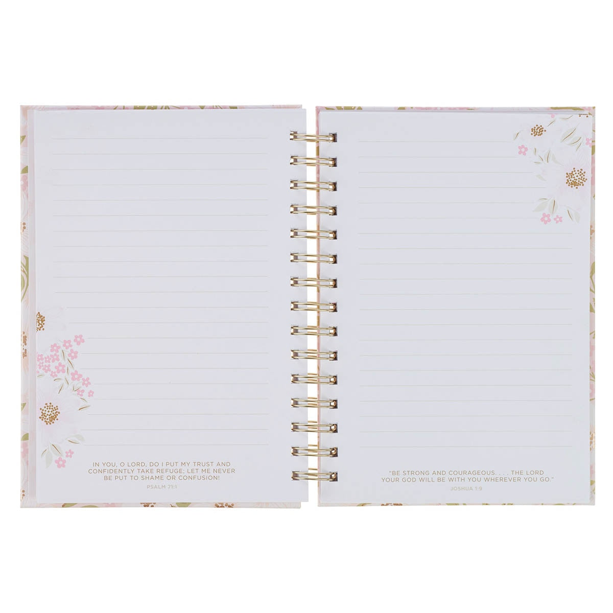 Bless and Keep You Blush Bloom Spiral Journal - Numbers 6:24