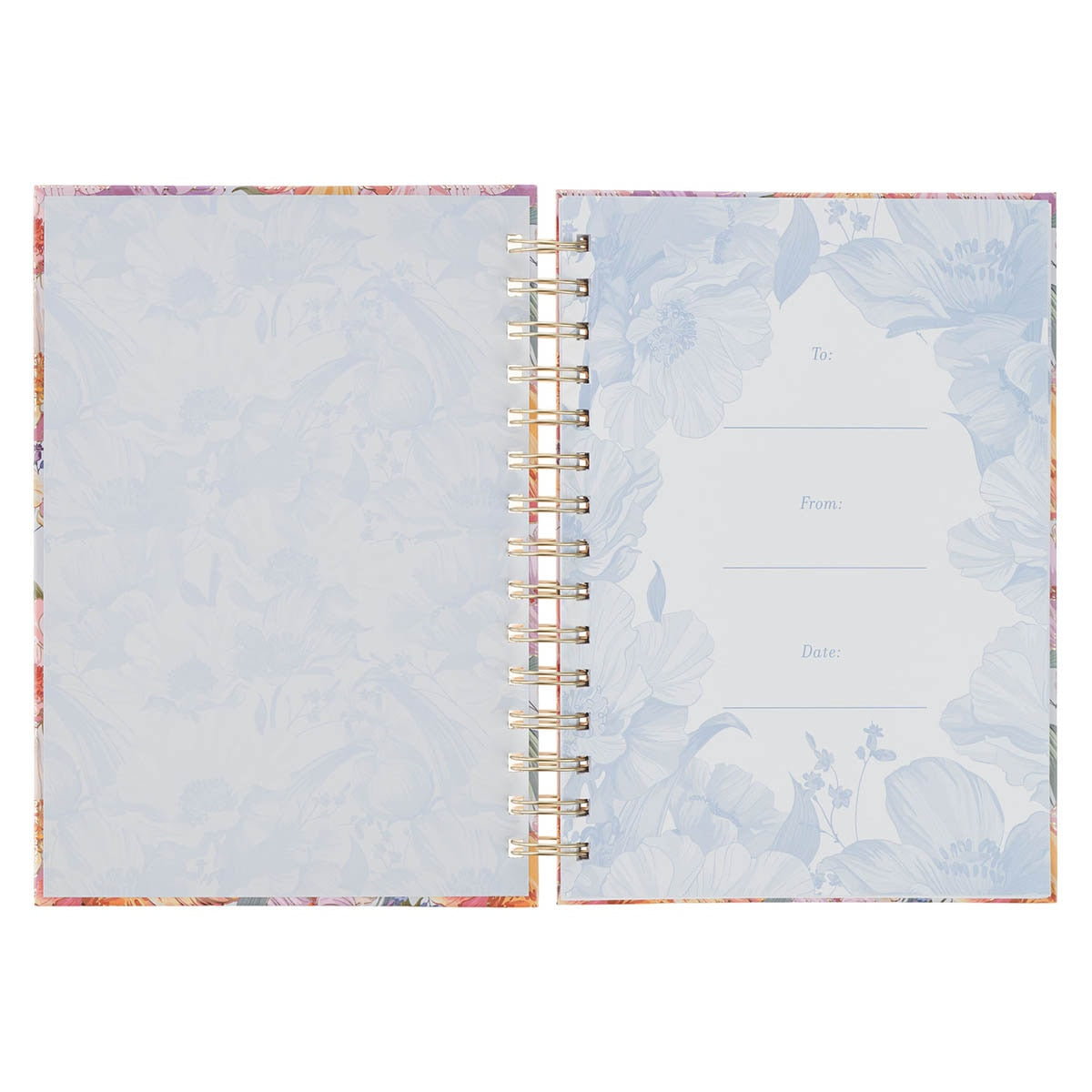 I Know the Plans Bright Floral Spiral Journal Jeremiah 29:11