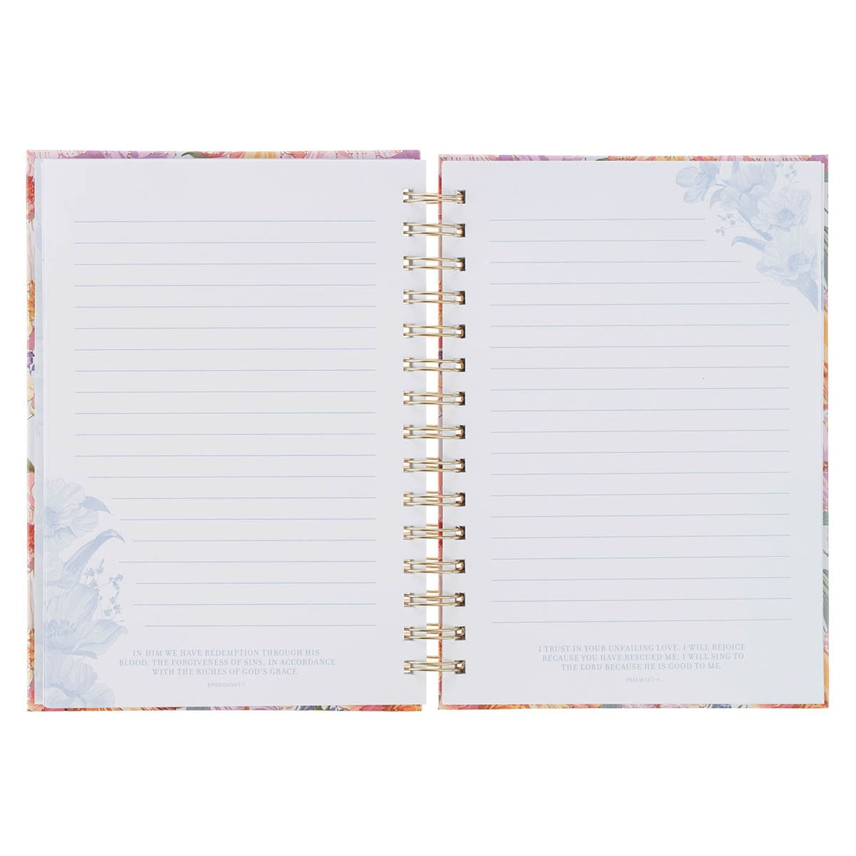 I Know the Plans Bright Floral Spiral Journal Jeremiah 29:11