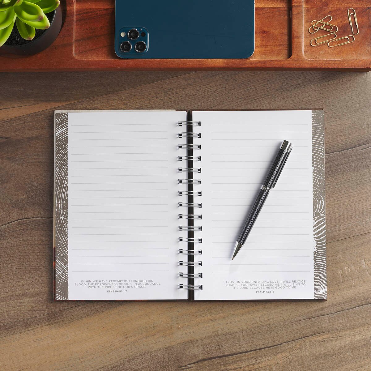 Shepherd Brown Pastoral Spiral Journal Psalm 23:3