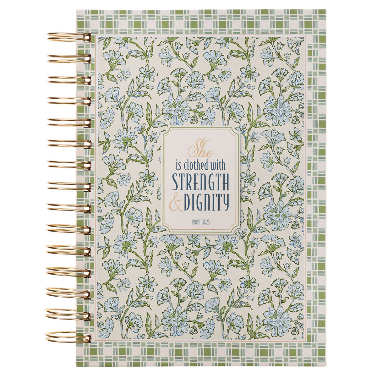  Strength Dignity Blue Cottage Spiral Journal Prov 31:25