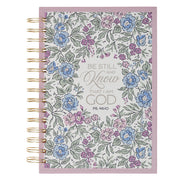 Be Still and Know Purple Floral Spiral Journal - Psalm 46:10