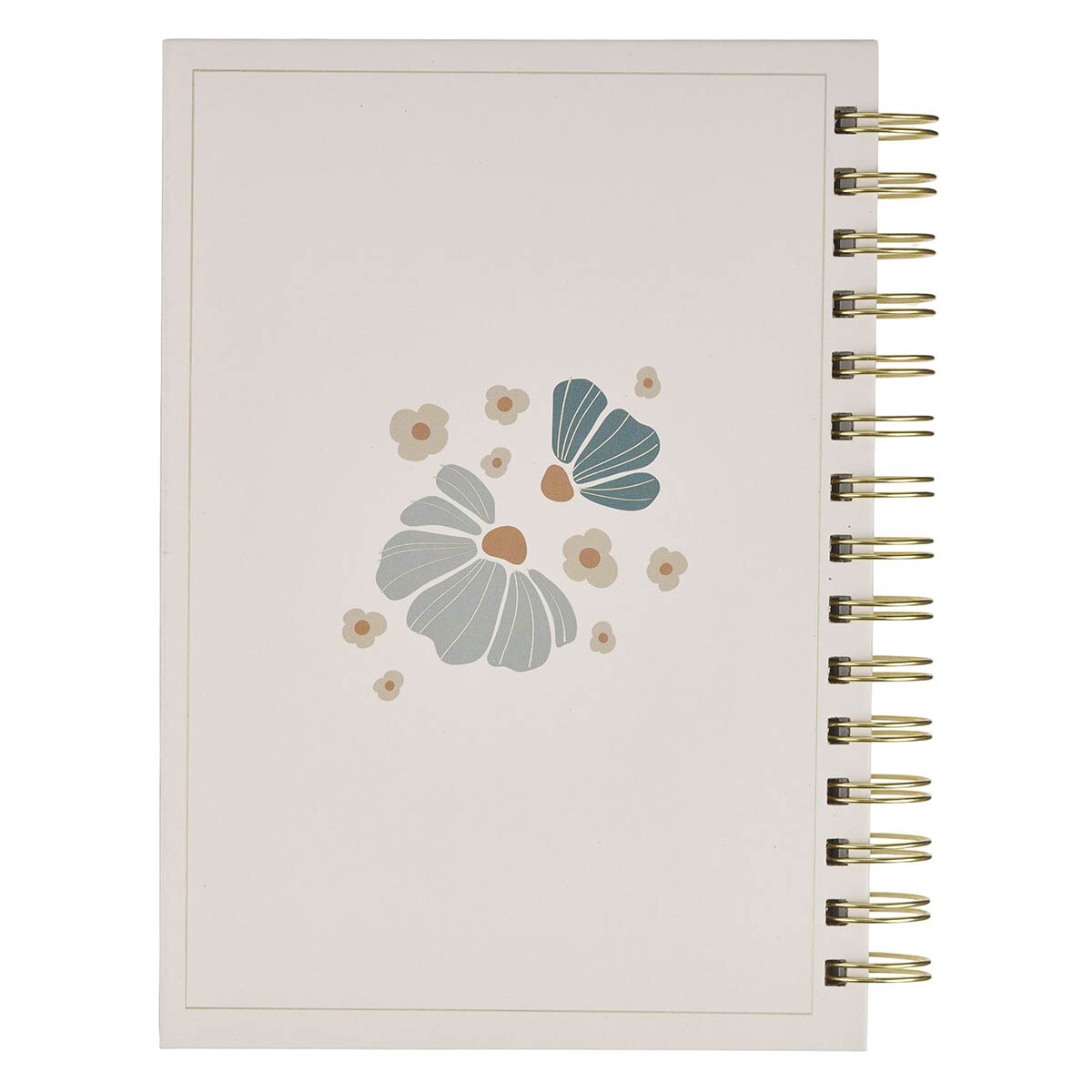 God Is Good Blue Blooms Spiral Journal - Psalm 34:8