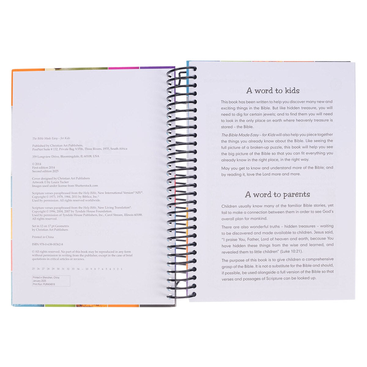 The Bible Made Easy—for Kids Wirebound Edition