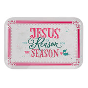 Jesus is the Reason for the Season White Melamine Tray