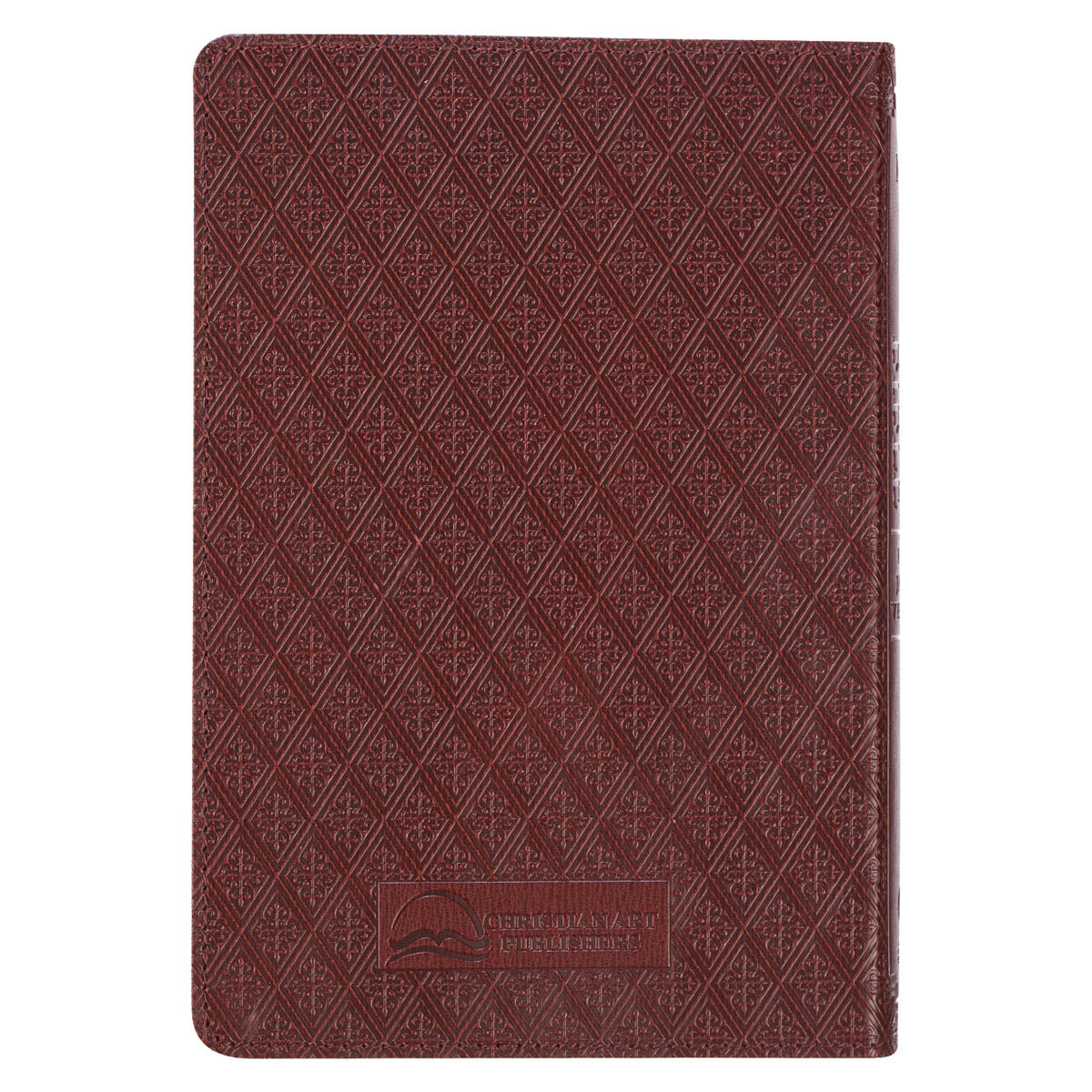 Saddle Tan Faux Leather Compact King James Version Bible