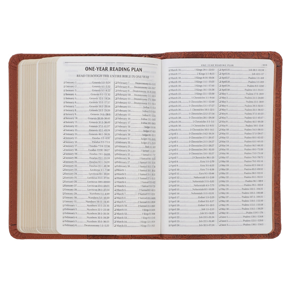 Toffee Brown Faux Leather King James Version Pocket Bible