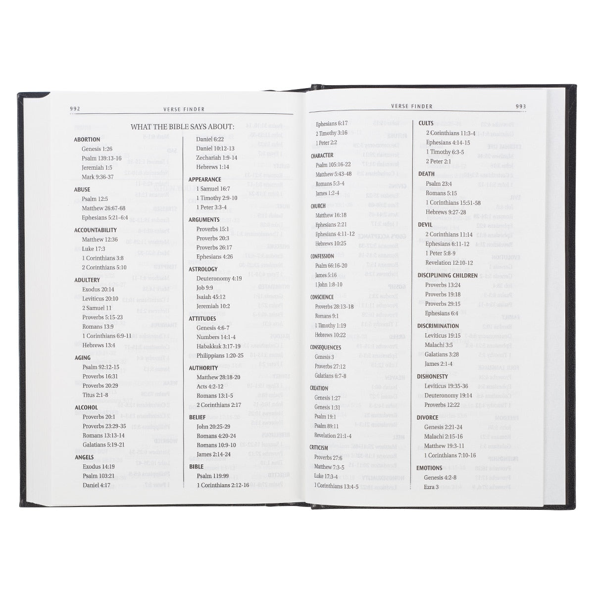 Black Hardcover King James Version Pew and Worship Bible