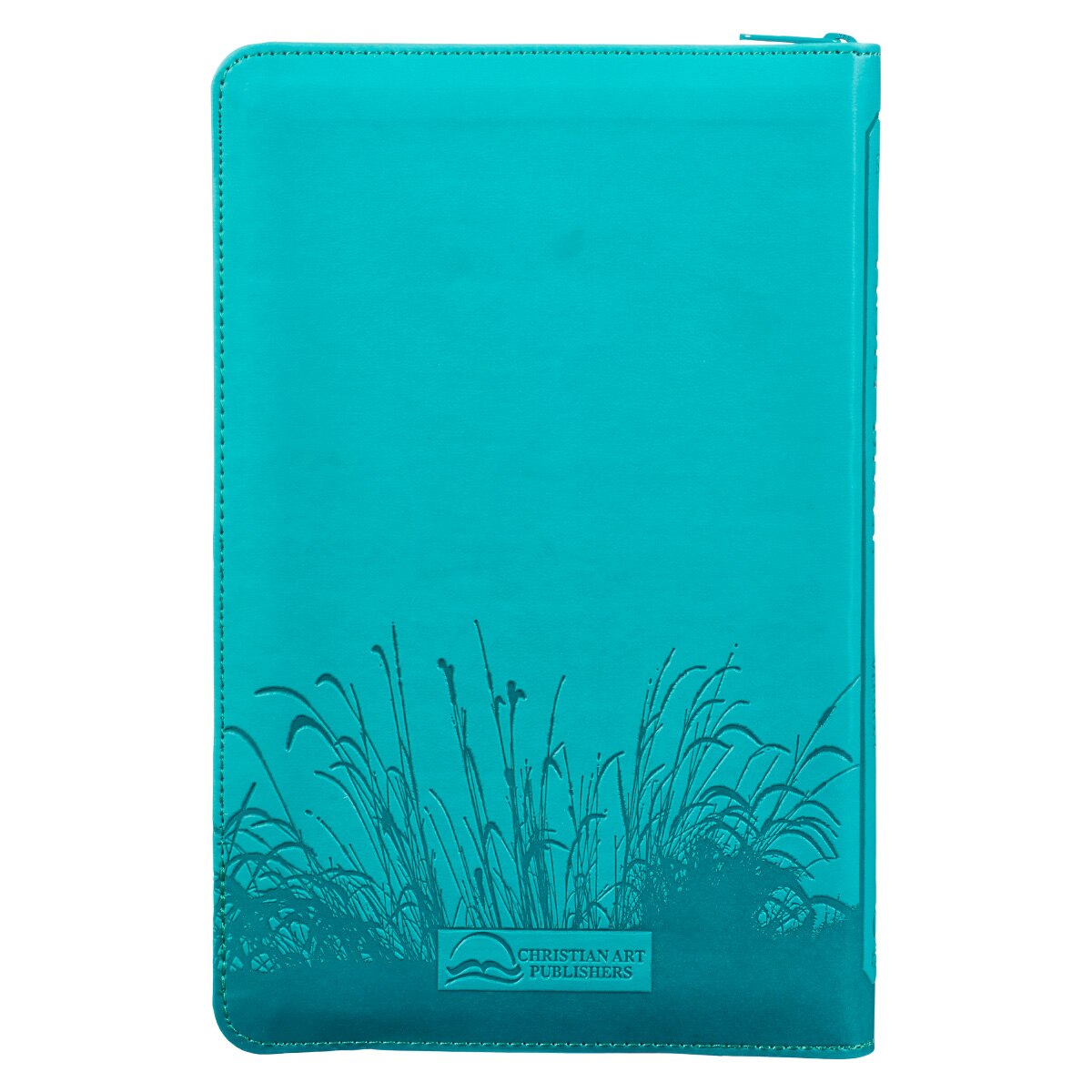 Turquoise Faux Leather King James Version Deluxe Gift Bible with Thumb Index and Zippered Closure