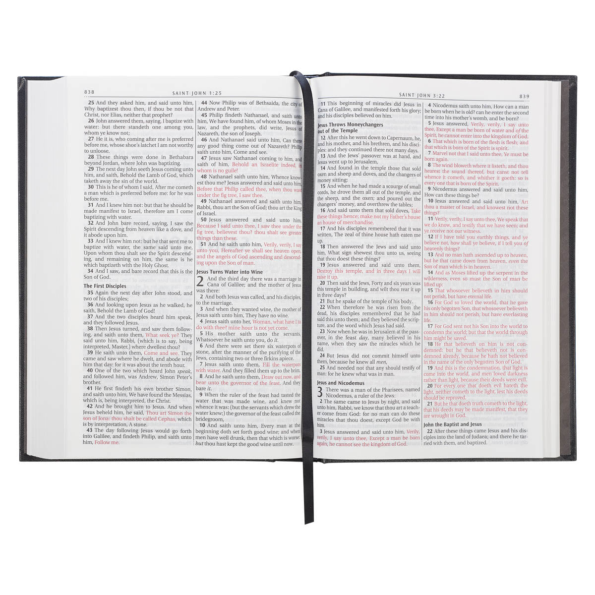 Black Hardcover Large Print King James Version Pew Bible