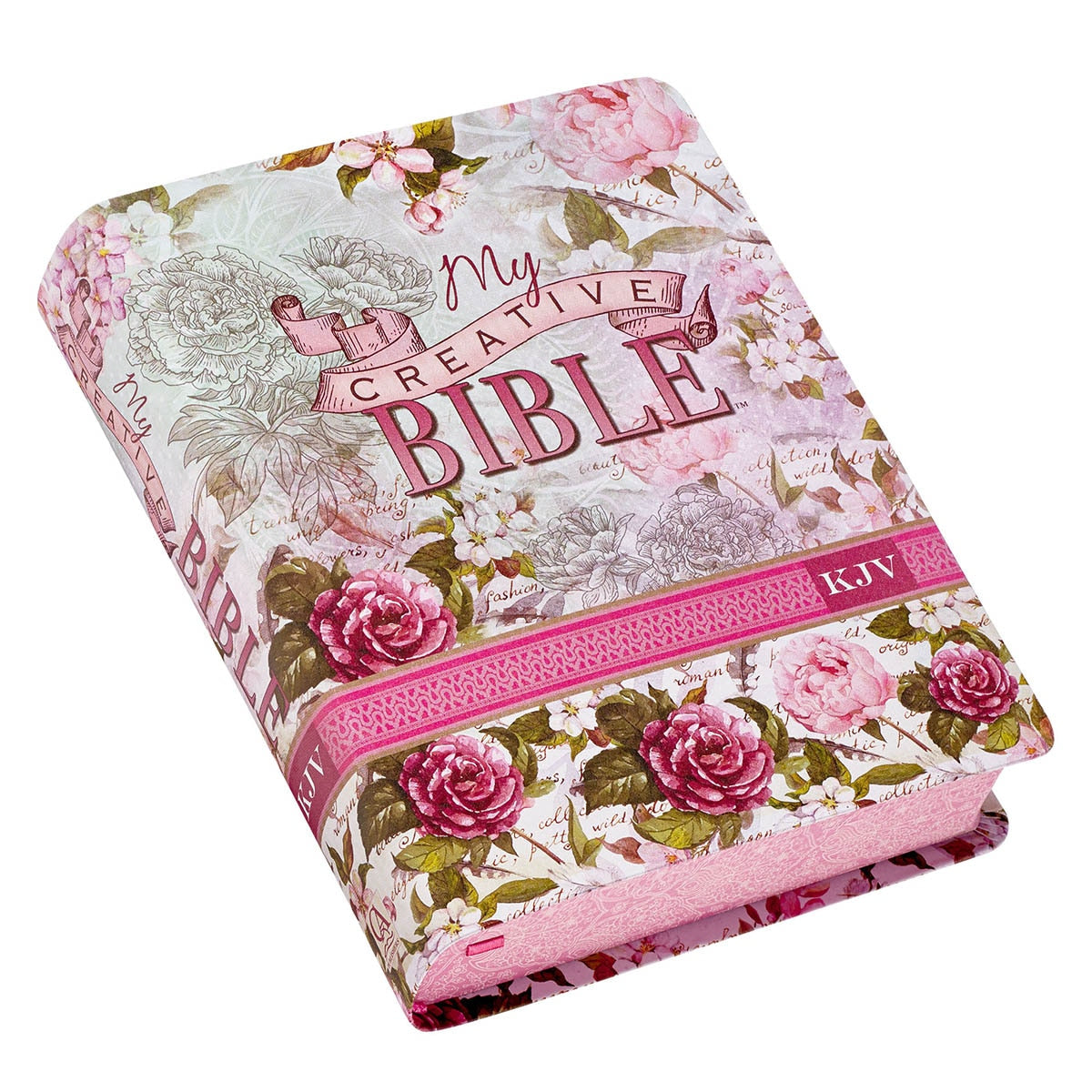 Silky Floral Printed KJV My Creative Bible