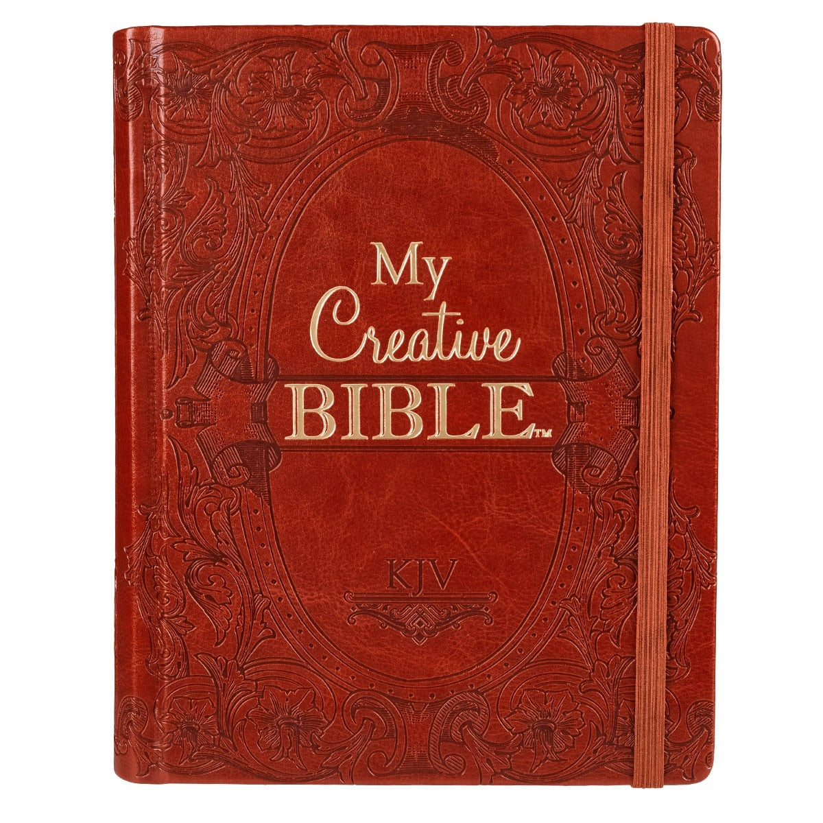 Saddle Tan Faux Leather Hardcover KJV My Creative Bible
