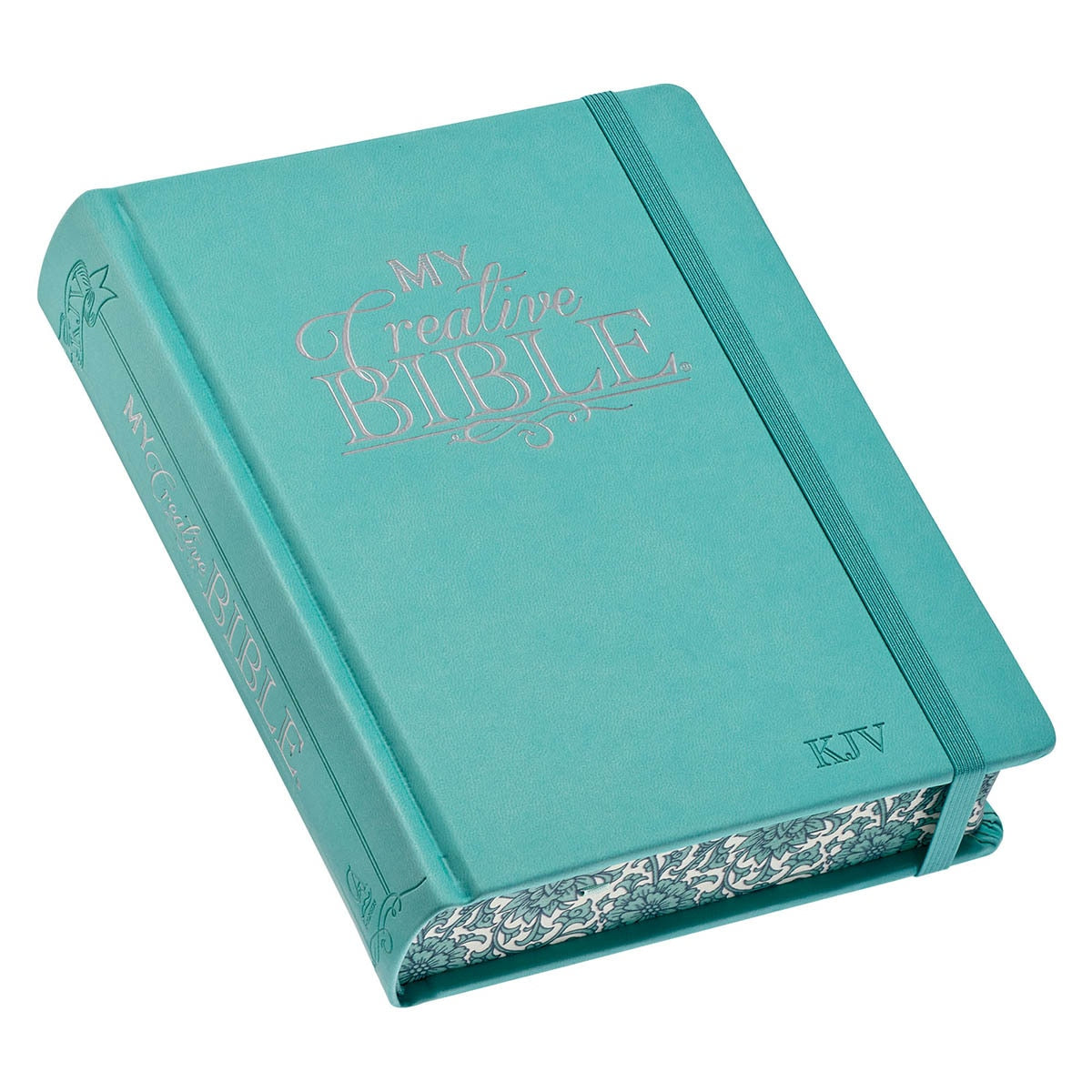 Teal Faux Leather Hardcover KJV My Creative Bible