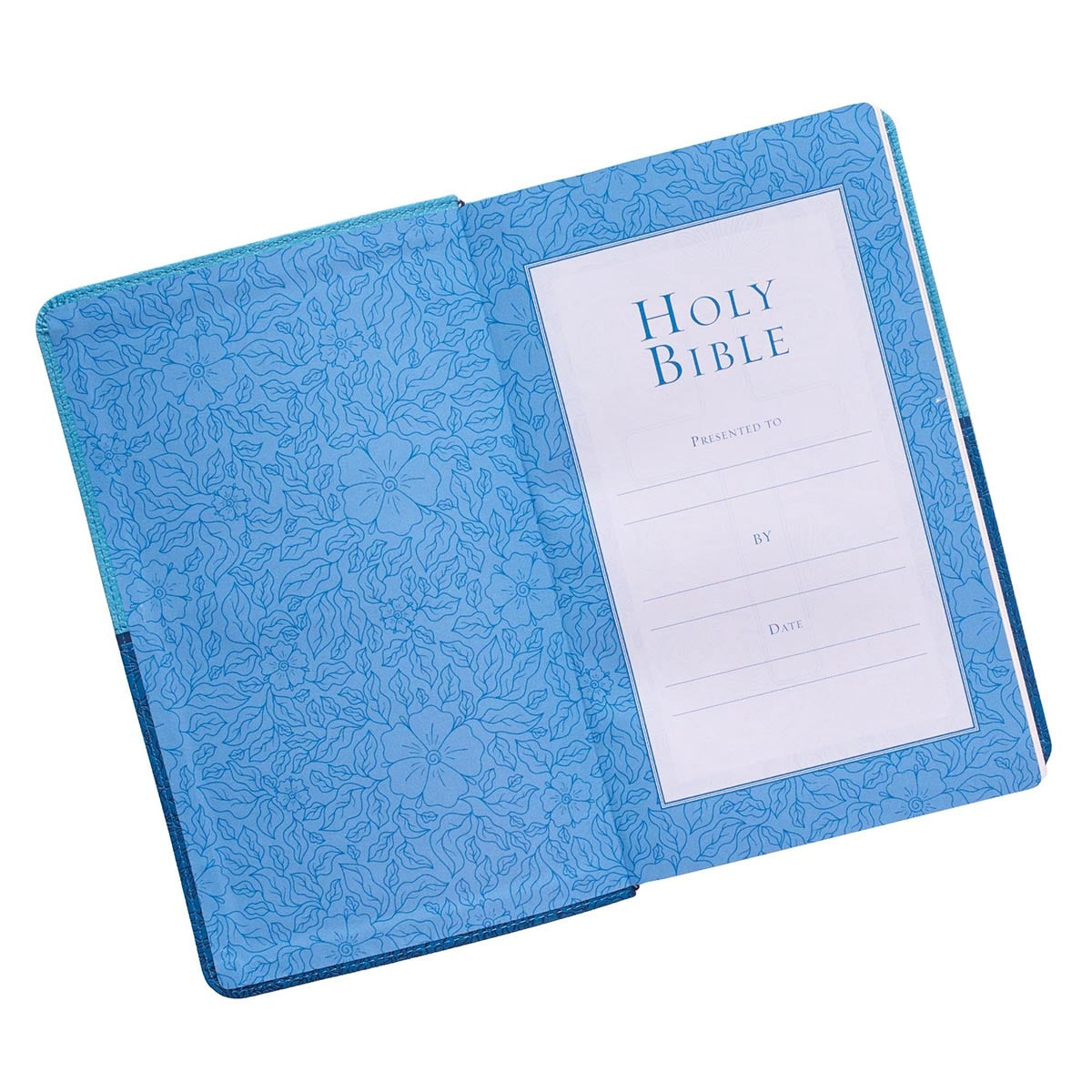 Blue Two-tone Faux Leather Giant Print  Standard-size King James Version Bible