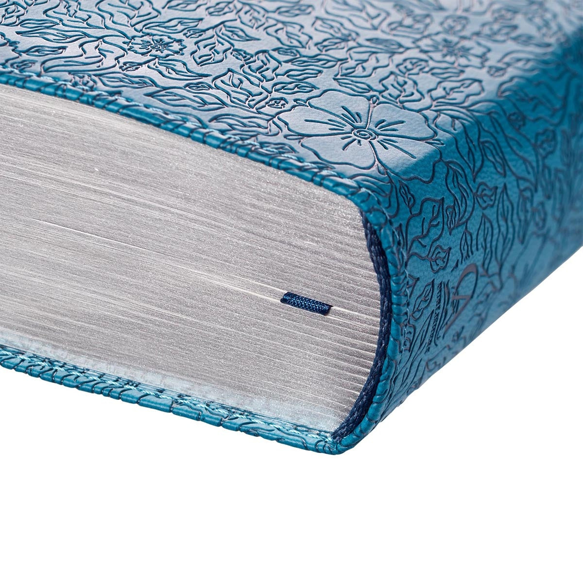 Blue Two-tone Faux Leather Giant Print  Standard-size King James Version Bible