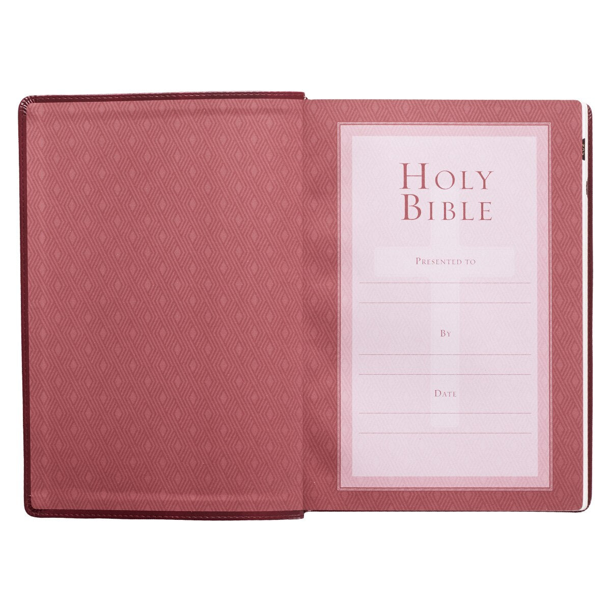 Burgundy Faux Leather Super Giant Print King James Version Bible with Thumb Index