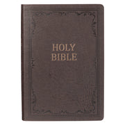 Dark Brown Faux Leather Super Giant Print King James Version Bible