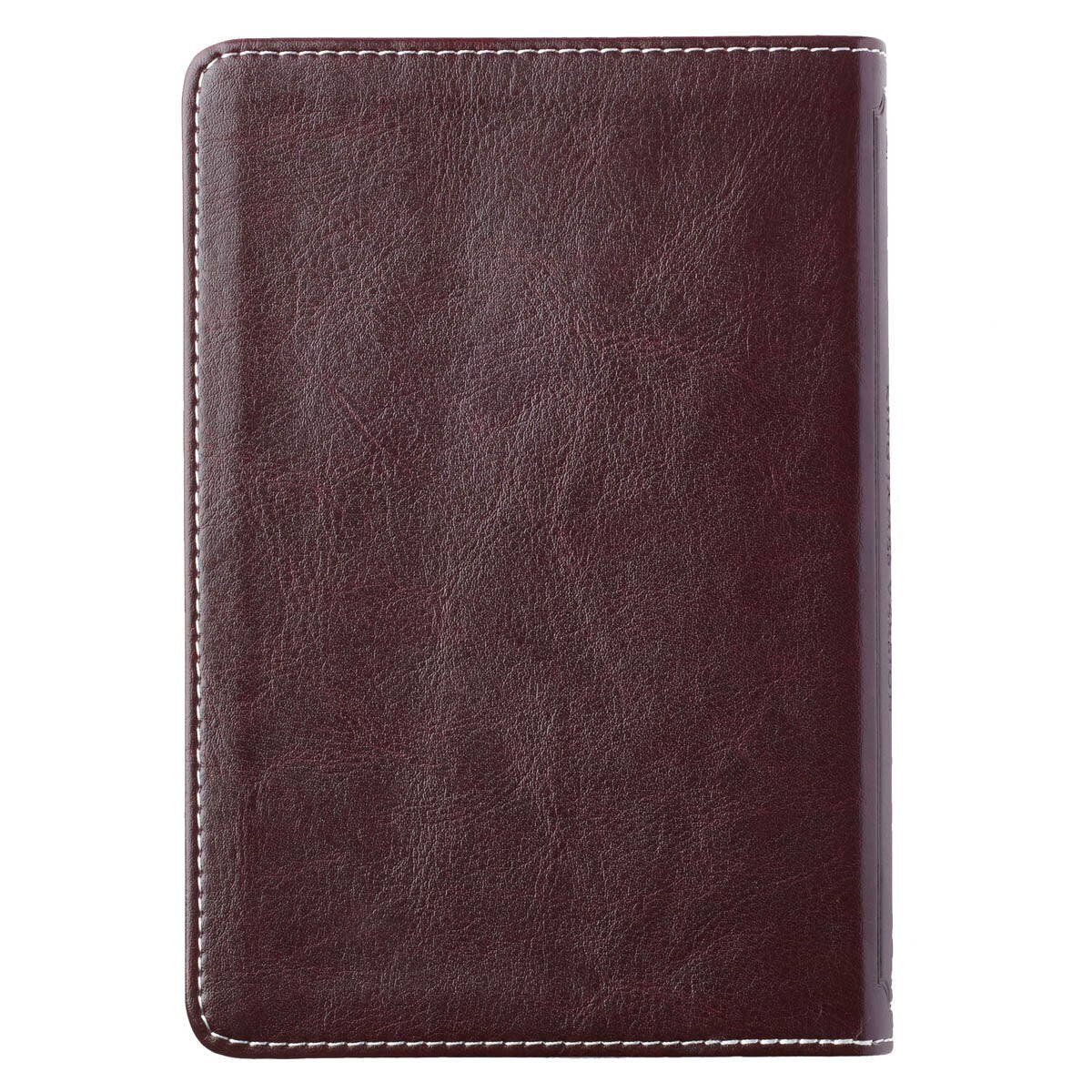 Burgundy and Pink  Faux Leather Compact King James Version Bible