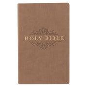 Tan Faux Leather King James Version Gift and Award Bible
