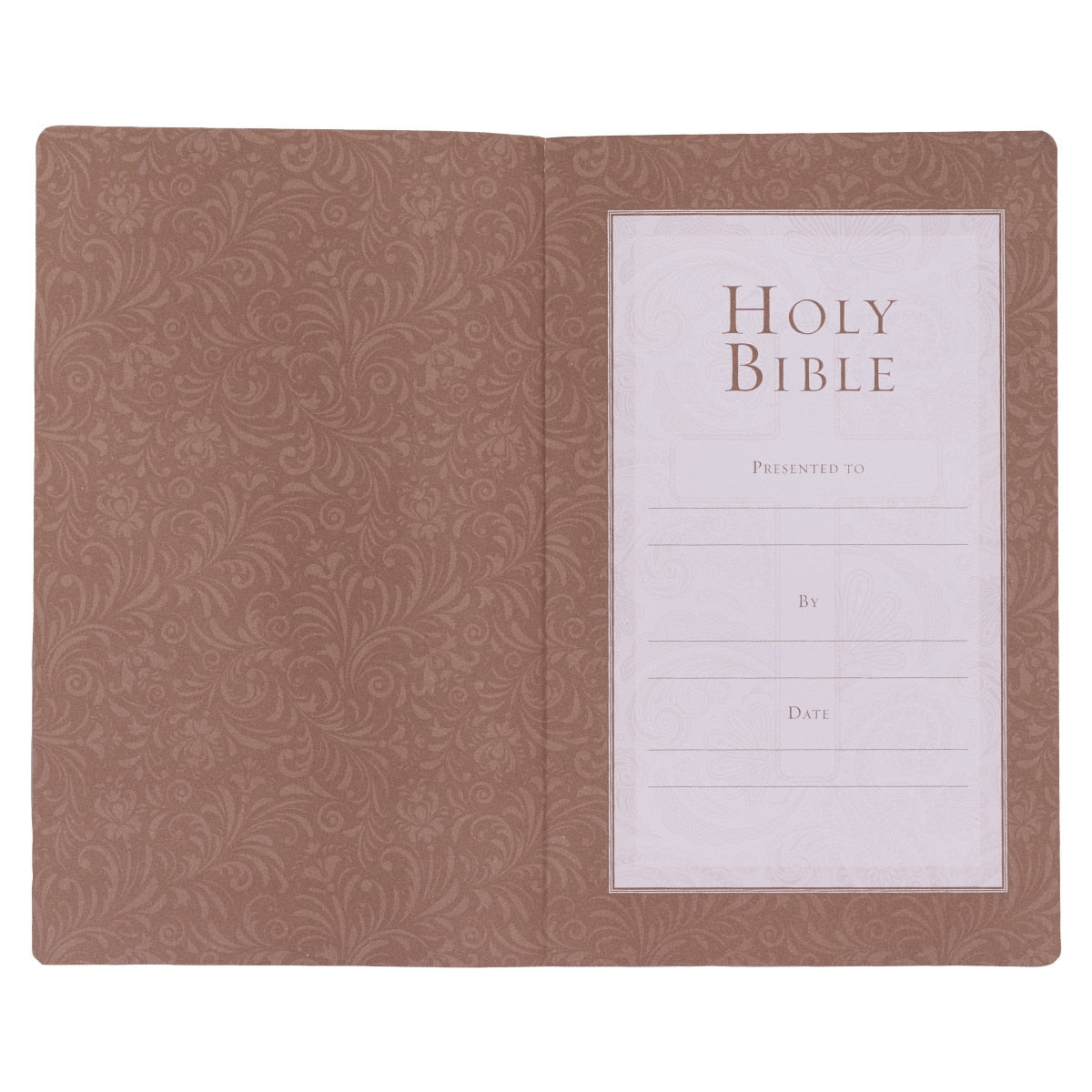 Tan Faux Leather King James Version Gift and Award Bible