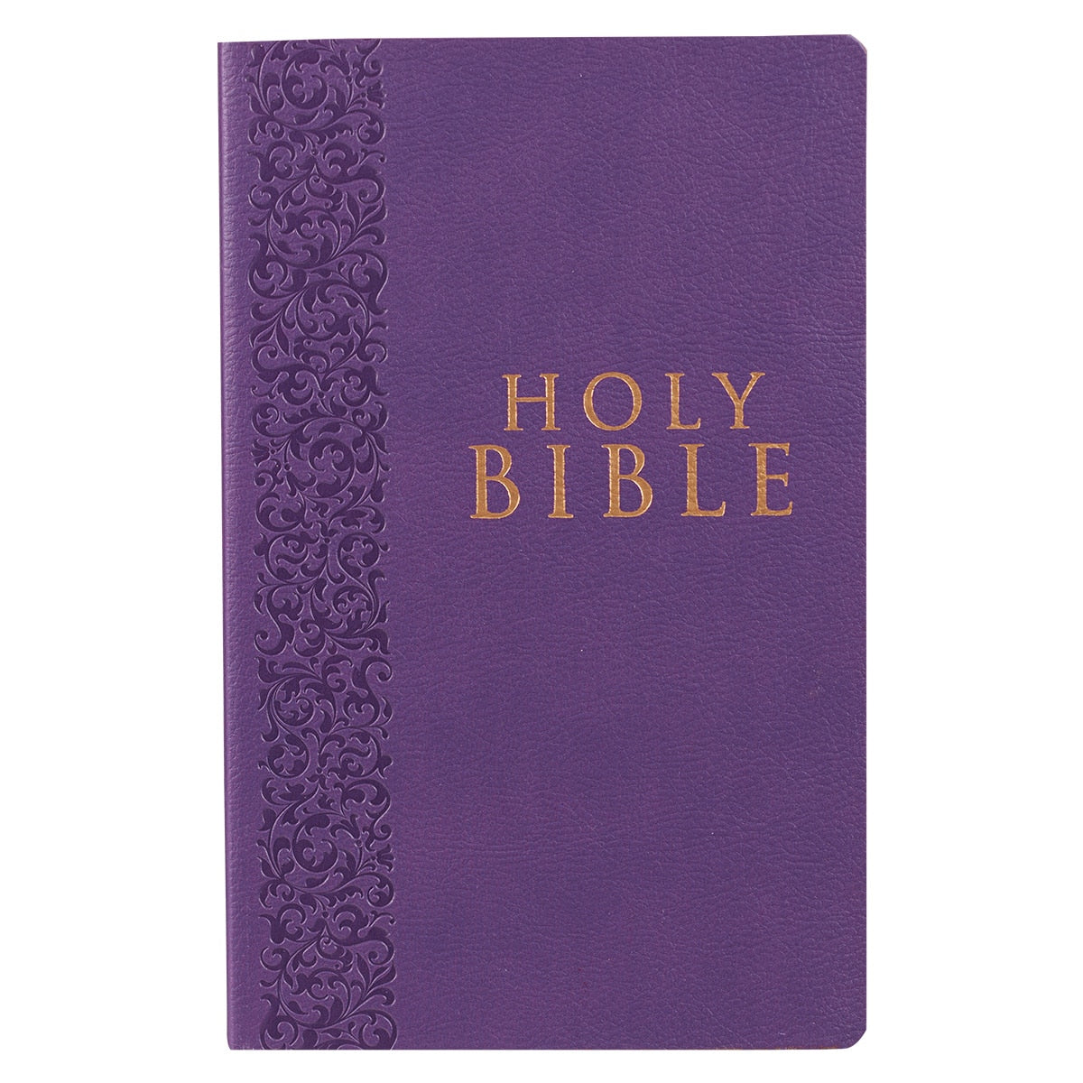 Purple Faux Leather King James Version Gift and Award Bible