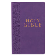 Purple Faux Leather King James Version Gift and Award Bible