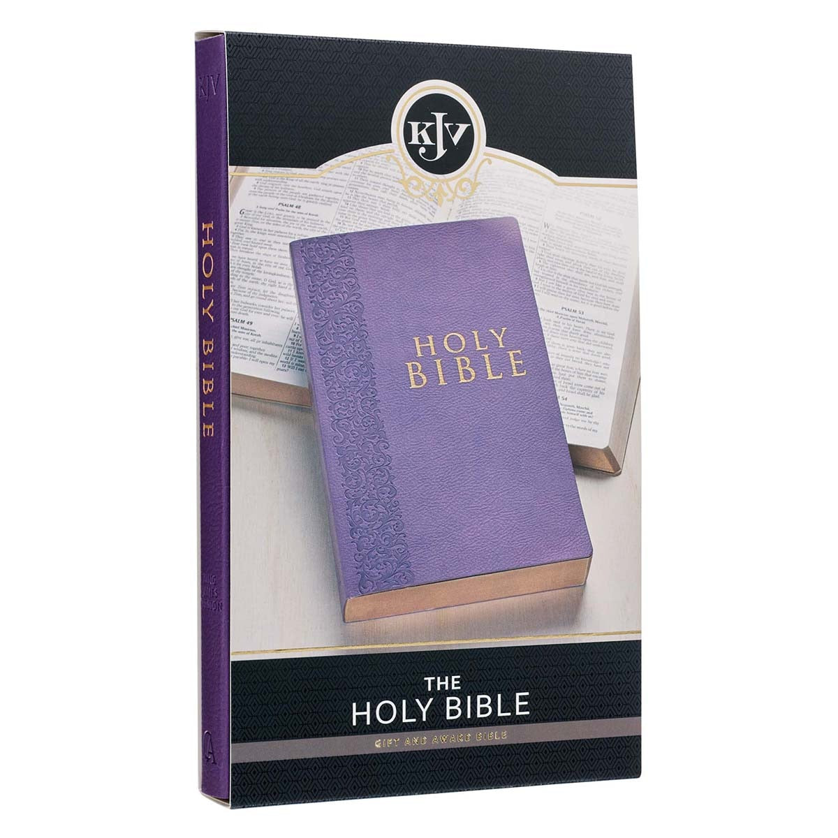 Purple Faux Leather King James Version Gift and Award Bible