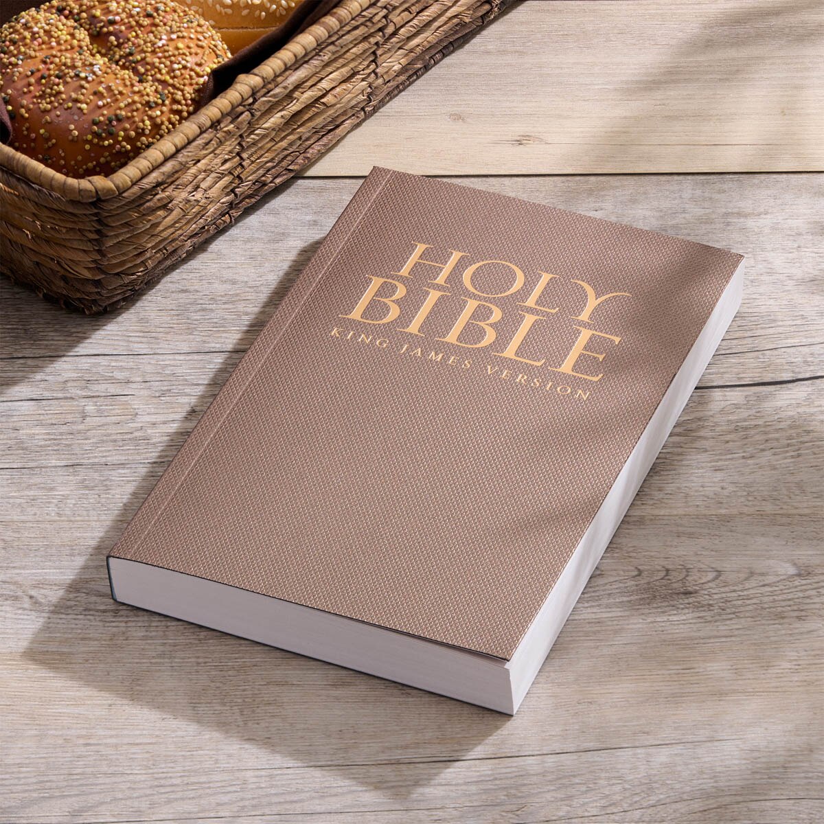 Antique Gold Softcover Gift and Award King James Version Bible