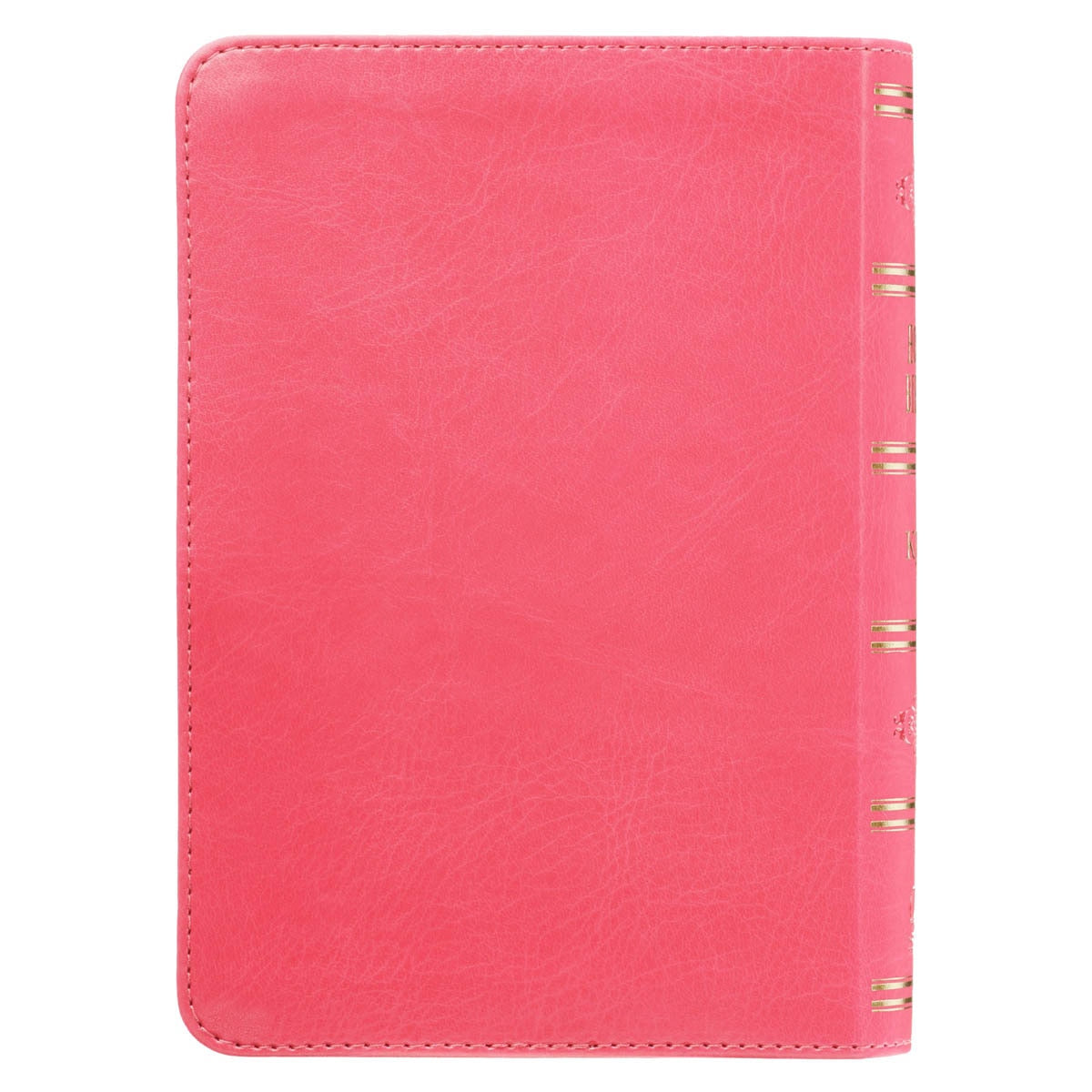 Pink Faux Leather Large Print Compact King James Version Bible