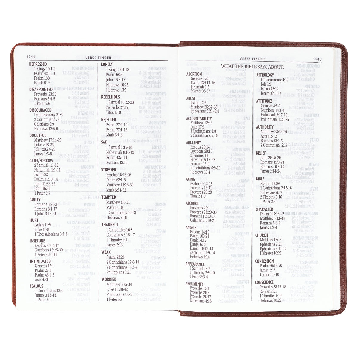 Two-tone Brown Faux Leather Giant Print Standard-size King James Version Bible