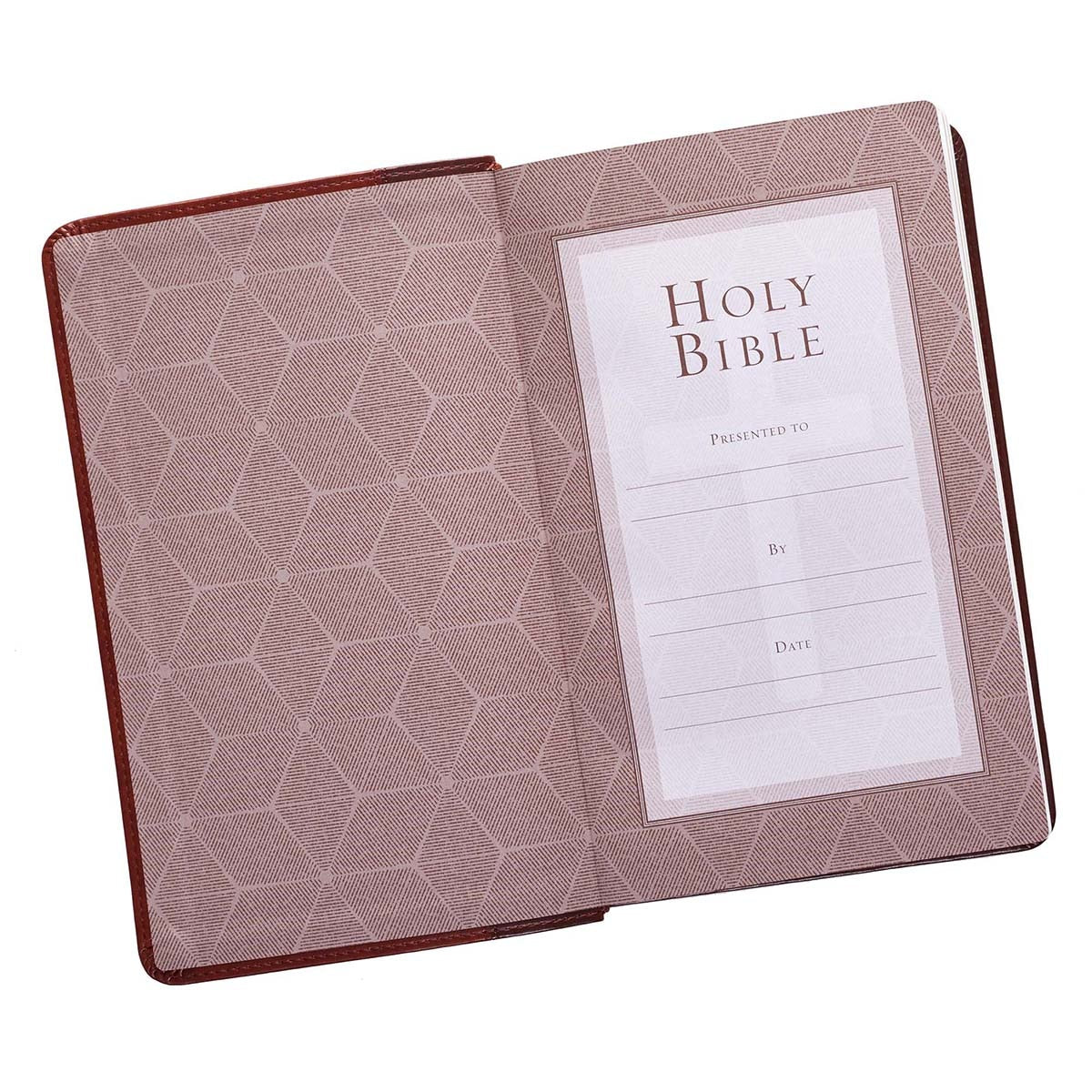 Two-tone Brown Faux Leather Giant Print Standard-size King James Version Bible