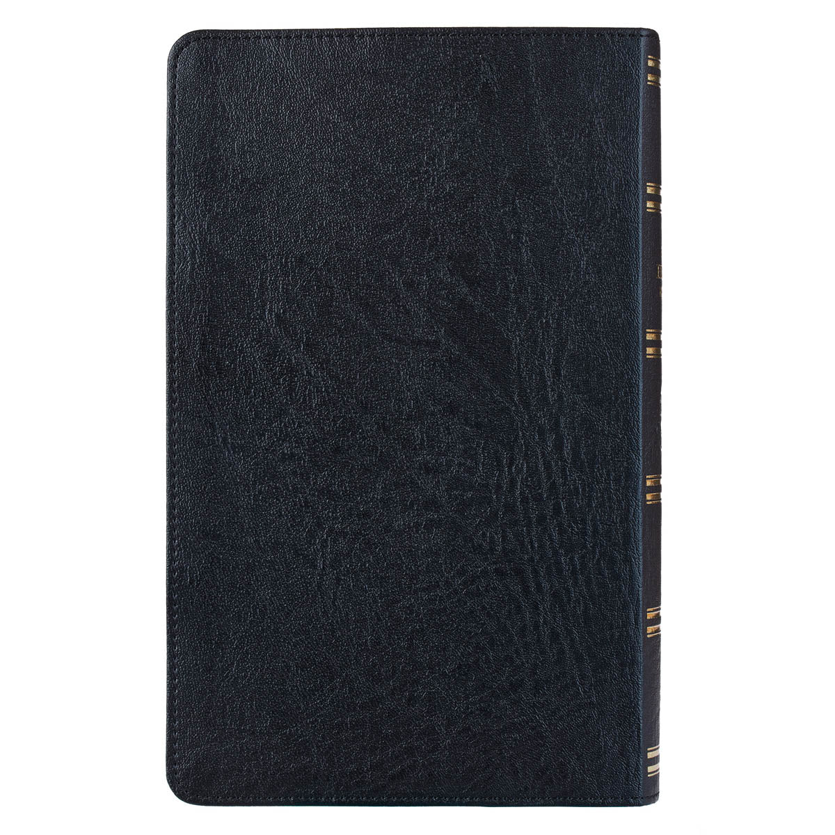 Two-tone Black Faux Leather Giant Print Standard-size King James Version Bible with Thumb Index