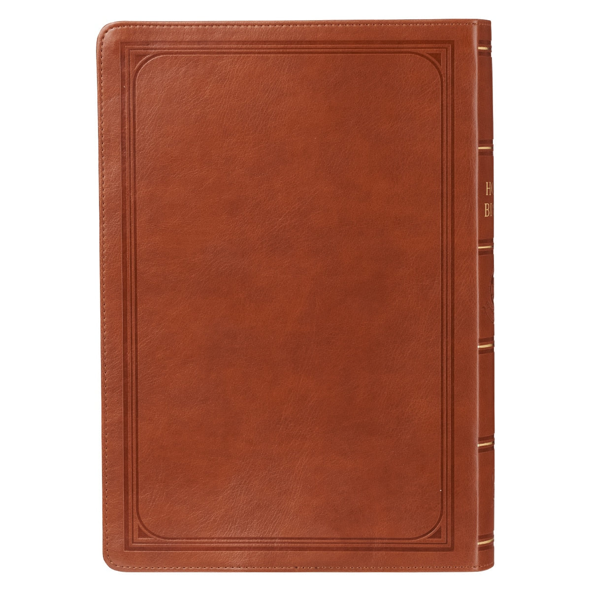 Saddle Tan Faux Leather Super Giant Print King James Version Bible