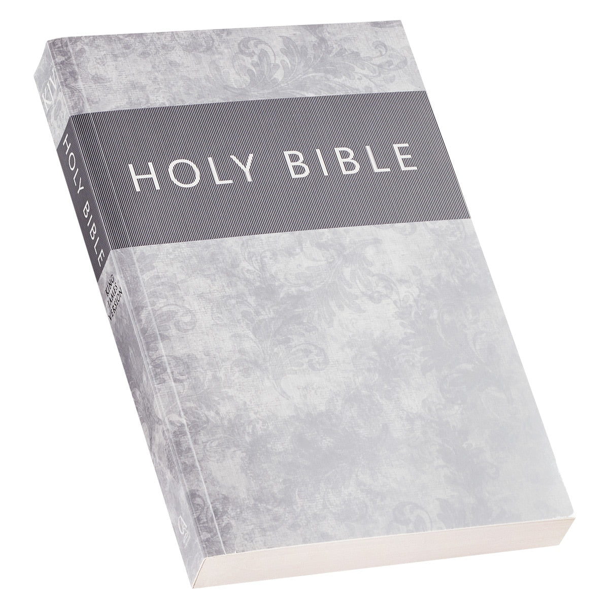 Silver-Gray Damask Softcover King James Version Outreach Bible