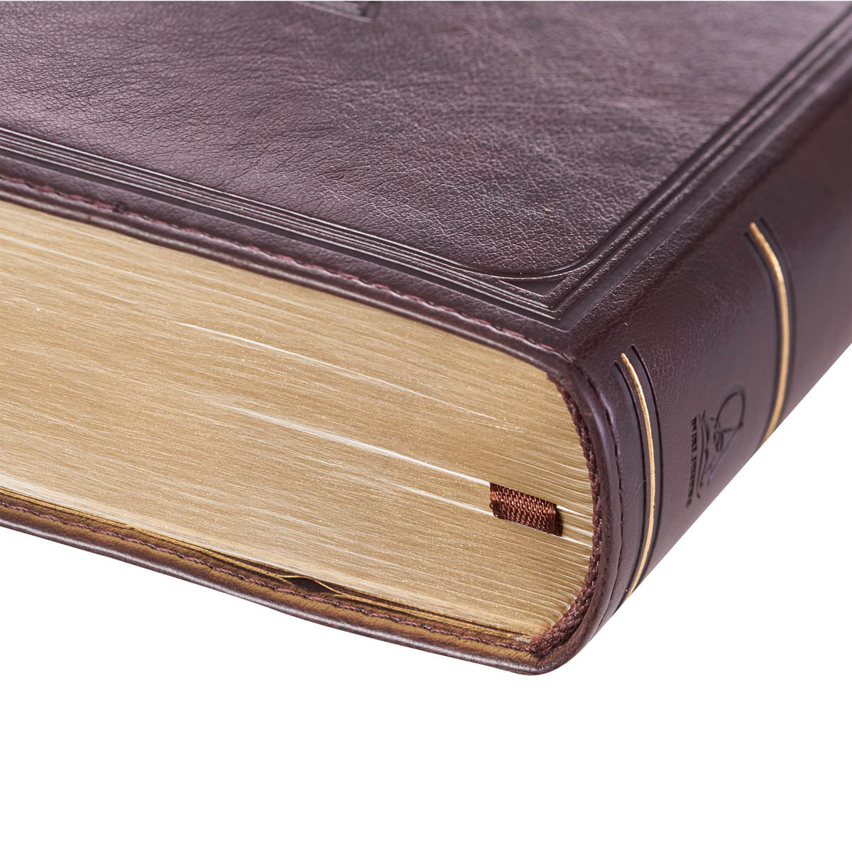 Dark Brown Faux Leather Large Print Compact King James Version Bible