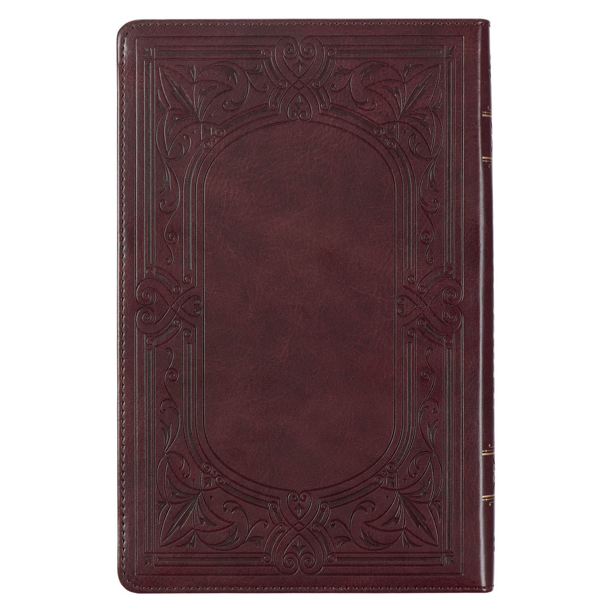 Dark Brown Faux Leather King James Version Deluxe Gift Bible with Thumb Index