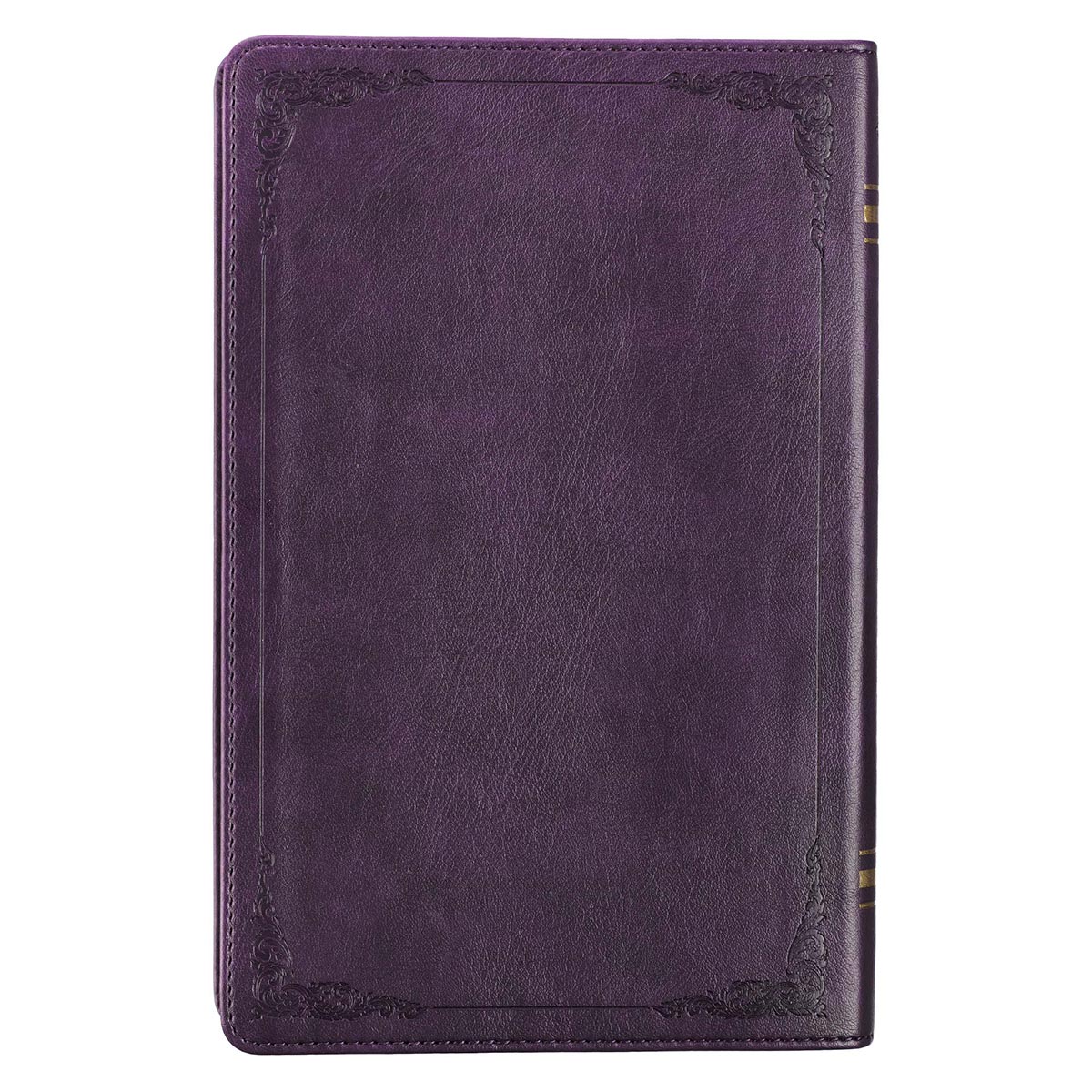 Purple Faux Leather King James Version Deluxe Gift Bible with Thumb Index