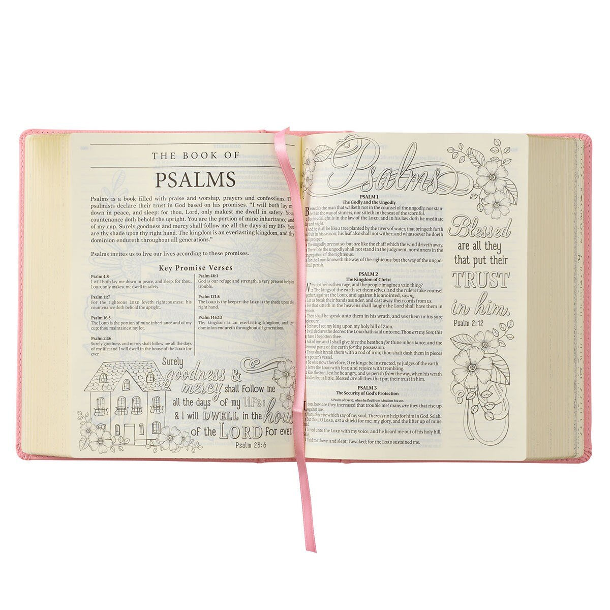 Pink Hardcover Faux Leather KJV My Promise Bible